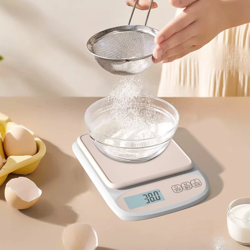 주방 체중계 백라이트 미니멀리스트 커피 전자 체중계, 고정밀 0.1g 식품 주방 전자 체중계