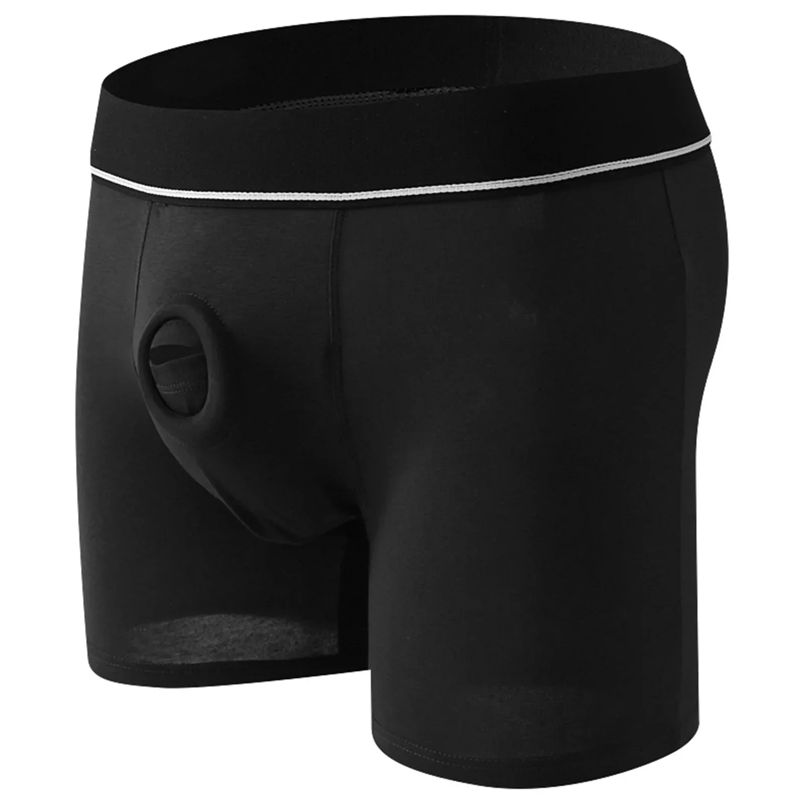 Men Open Elephant Trunk Penis Hole Underwear Cotton Breathable Boxer ...