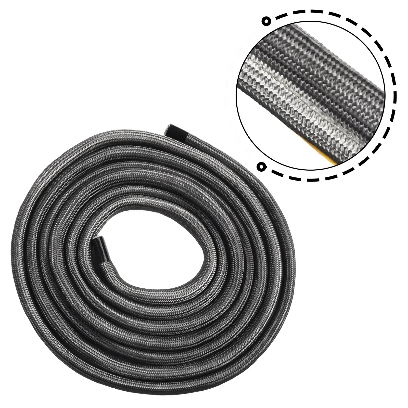 Door Seal Stove Rope Black Diameter 10mm Fire Glue Glass Yarns Log Woodburner Oven Thermal Insulation 1pcs 550&ordm;C Home Accessor