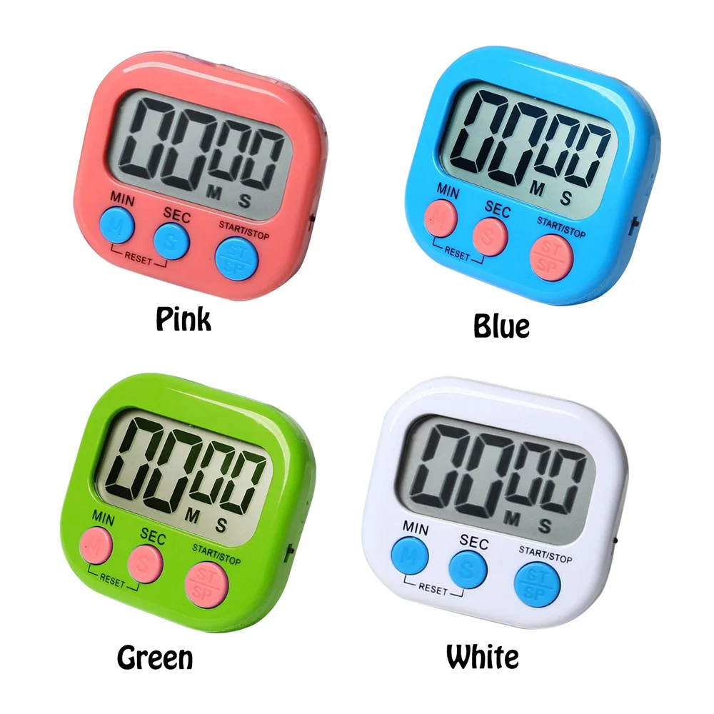 Timer Clock Timer Lcd Digital Kitchen Alarm Clock  Digital Kitchen  Magnetic Timer - Kitchen Timers - Aliexpress
