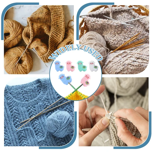 2/4/6/8 قطعة الكرتون الحيوان إبرة نقطة حماة إبرة الحياكة سدادات لطيف رسائل الحياكة نهاية قبعات لملحقات الحياكة