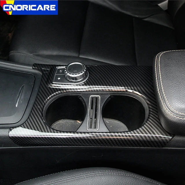 Carbon Fiber Color Center Console Water Cup Frame Decoration Trim For Mercedes  Benz Gla X156 Cla C117 A Class W176 Rhd Lhd - Interior Mouldings -  AliExpress