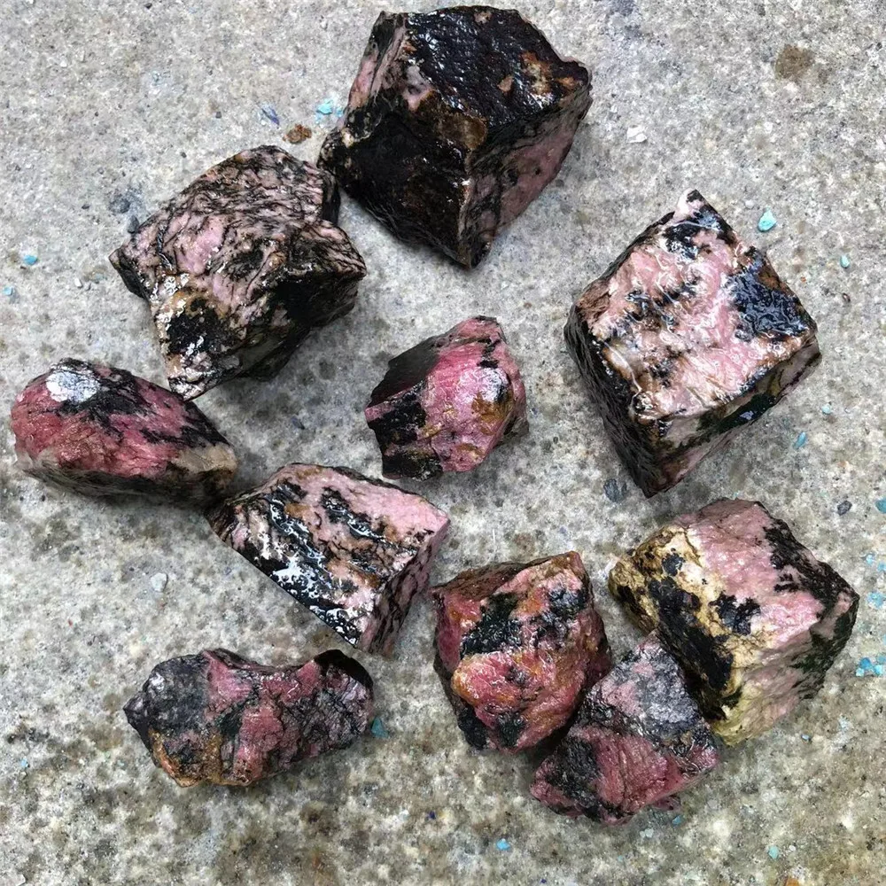 Raw Plum Bossom Garnet Chunks Stone Raw Garnet Crystal