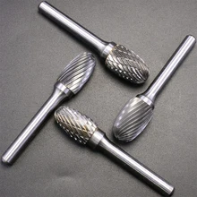 

EX Type Double-cut Head Tungsten Carbide Rotary File Tools Drill Milling Carving Bit Tools Point Burr Die Grinder Abrasives Set