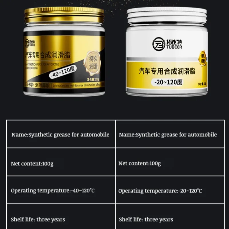 Automotive Grease Maintenance Lubricant Eliminate Rattle Slide Door Sunroof Hinge Track Lubricant Car Sunroof Track Grease