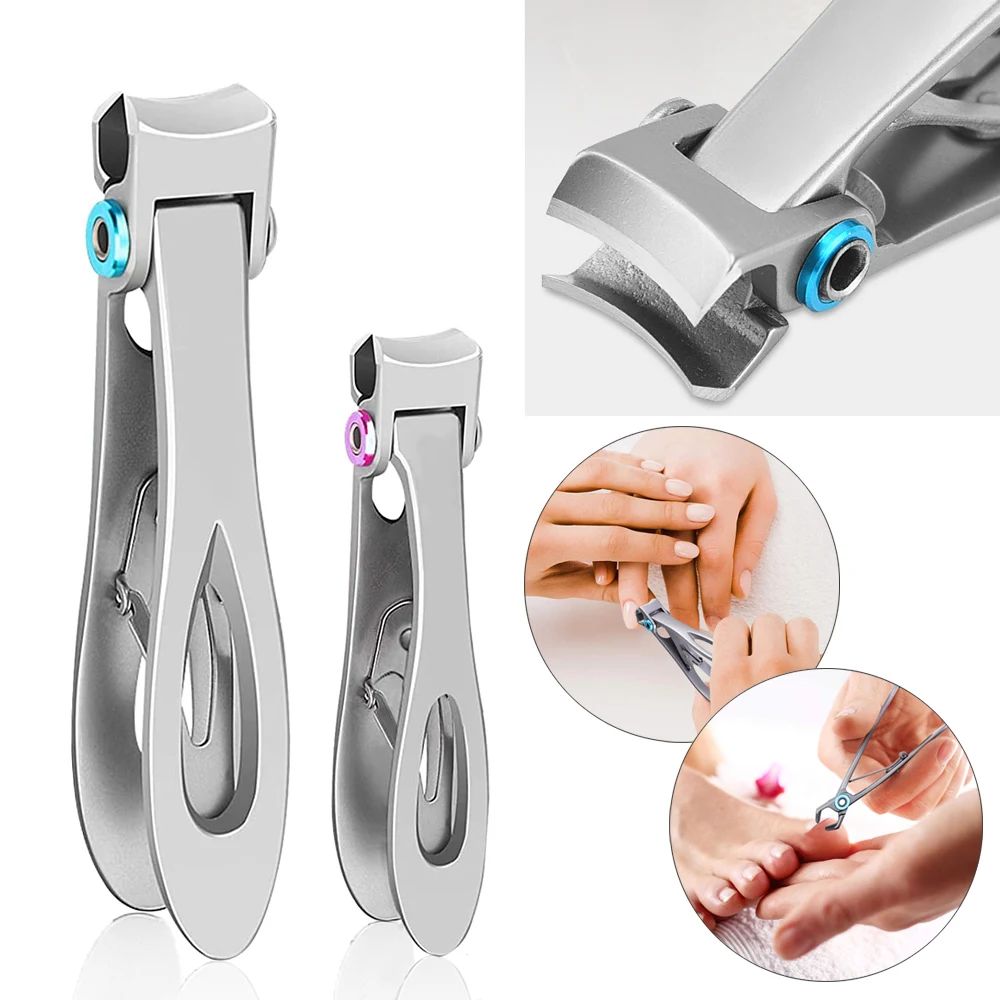 

Stainless Steel Nail Clippers For Thick Nails Trimmer Manicure Cutters Toenail Fingernail Clipper Professional Pedicure Tools