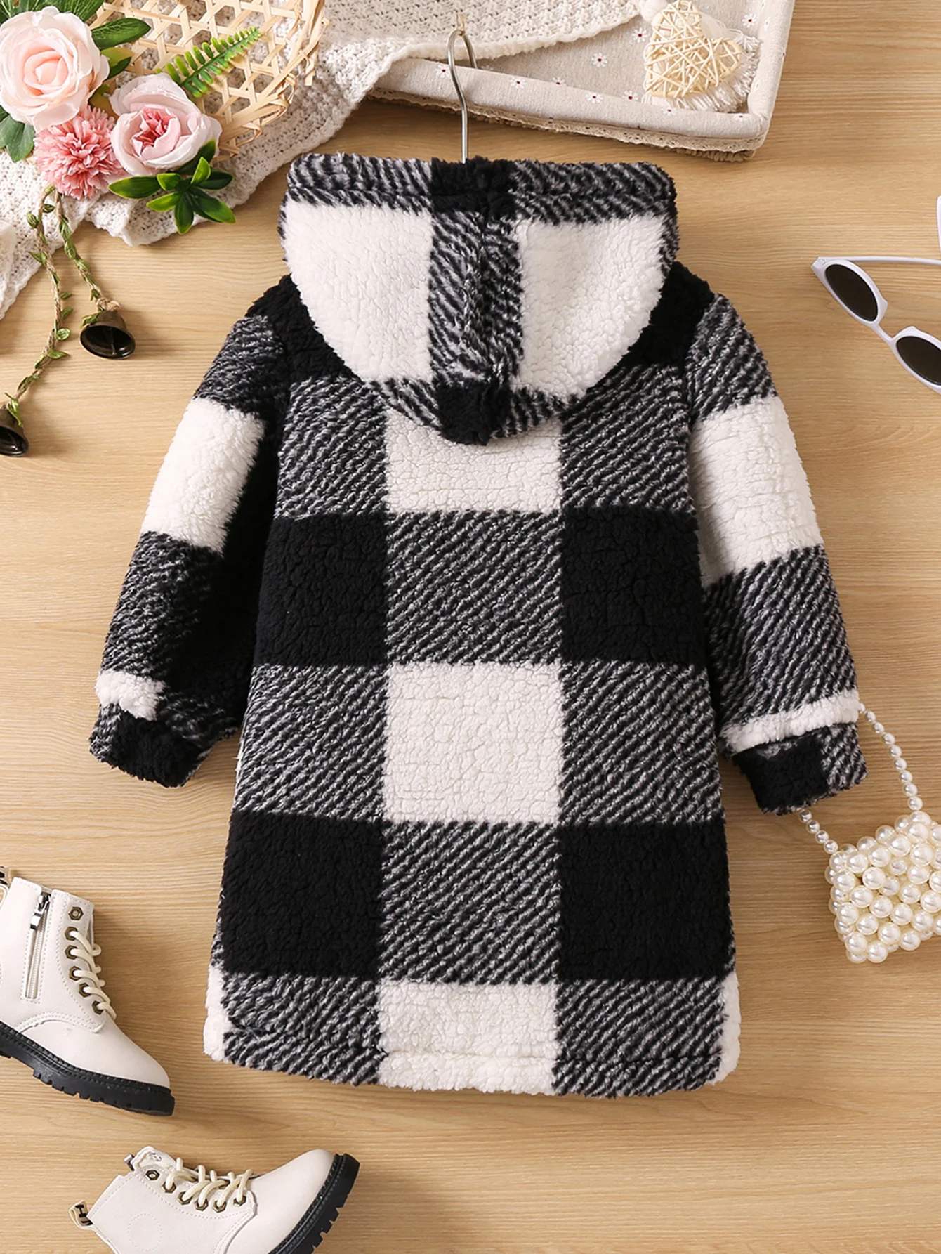 Girls Autumn Winter Plush Coat