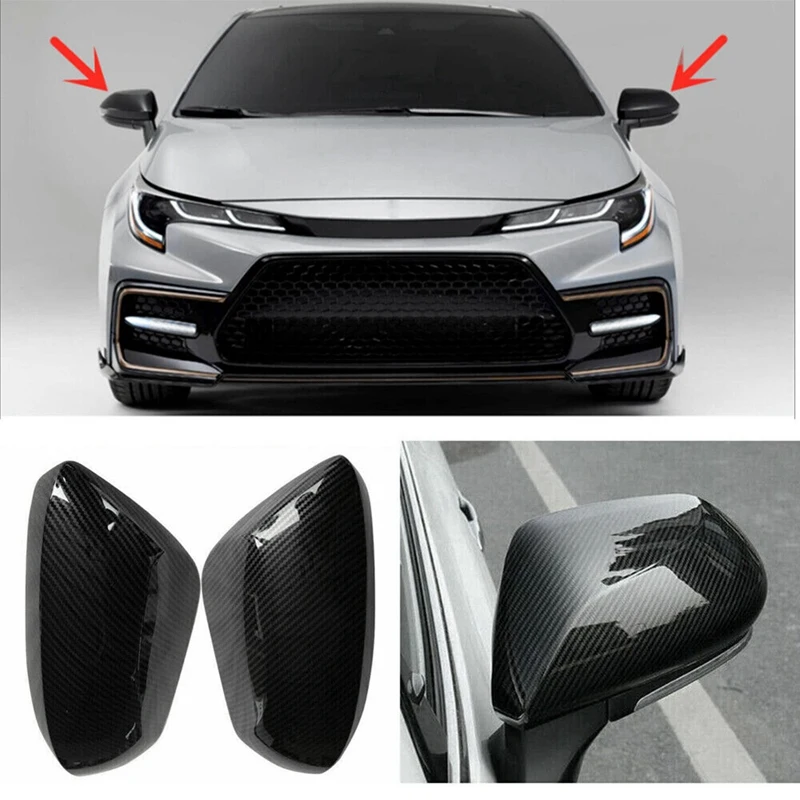 

Крышка для боковой двери Зеркала заднего вида Toyota Corolla 2019-22, отделочная крышка, цветные автомобильные аксессуары из углеродного волокна