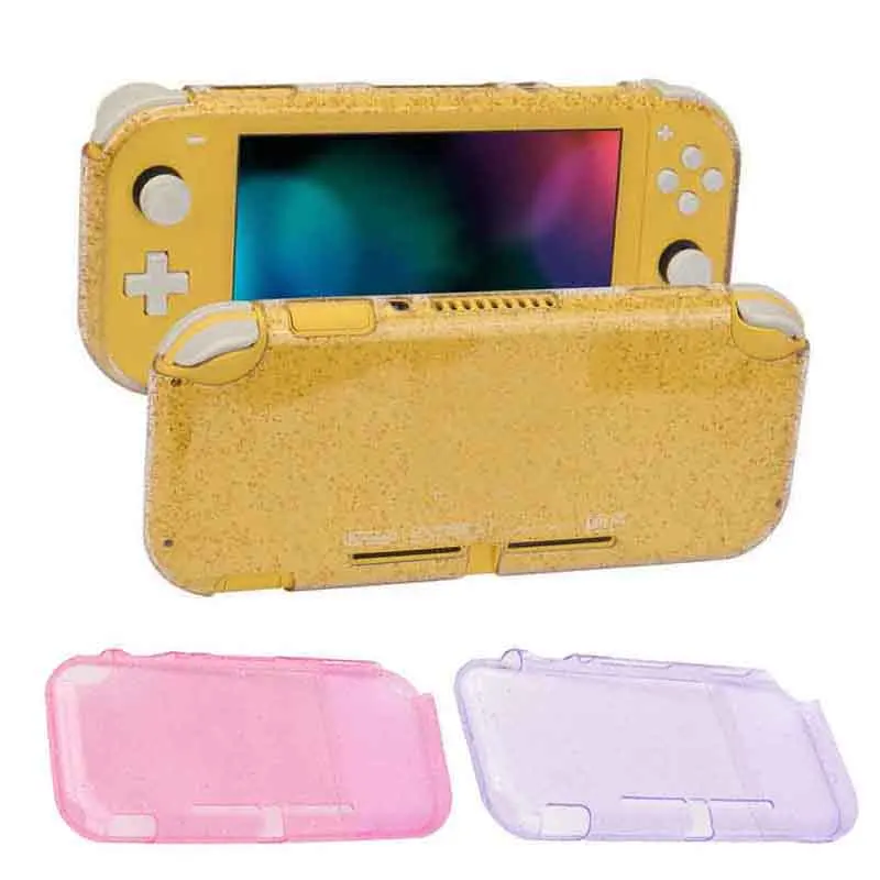 Glitter TPU Protective Cover for Handheld Game Console - Clear Shiny Protector Case