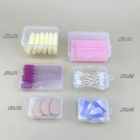 Dresser desktop organisation square storage box small items flip lid plastic storage box 1