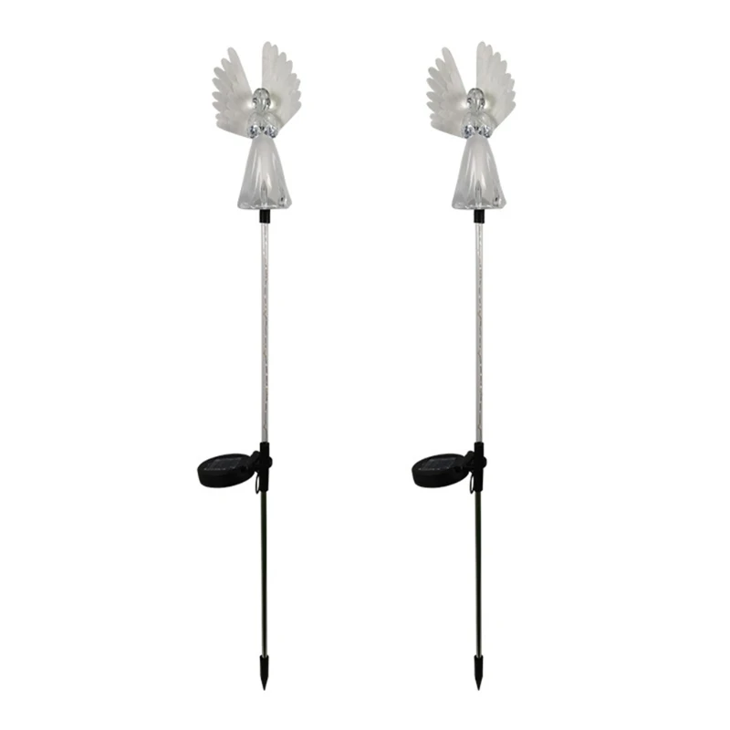 

Outdoor Waterproof Decor Lights Multi-Color Changing Solar Powered Angel Lights Dropship