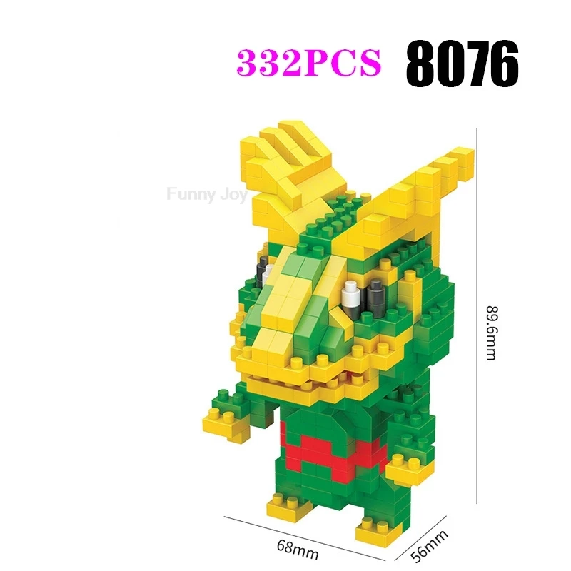 Lustige Pokemon-Bausteine Anime Picachu Charizard Puppe Blastoise Bulbasaur Gengar Pokémon-Bausteine Spielzeug als Geschenk für Kinder – Detail 36