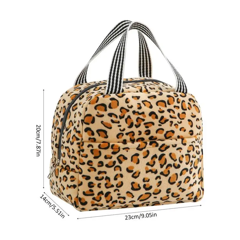 Lunch Box Animal Print Lunch Box Sack Cooler Tote High Capacity Insulated Cooler Bag For Outdoor Picnic School Travel