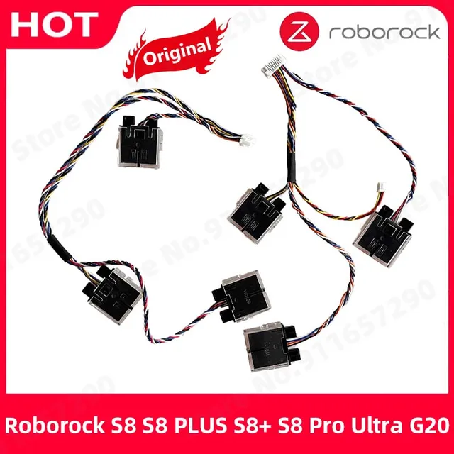 Original Left Right Cliff Harness Assembly Parts Roborock S8 PLUS S8+ S8 Pro Ultra G20 Vacuum Cleaner Cliff Sensor Accessories Cheap Product Recommendation