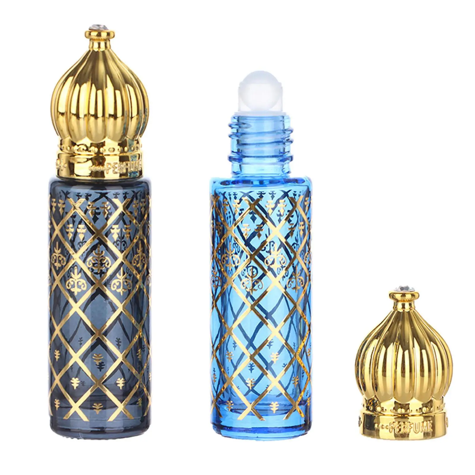 오일 유리 롤 온 롤러 병, 리필 가능한 빈 병, 8ml