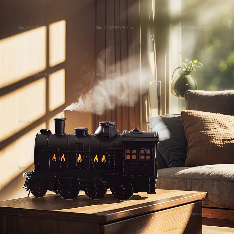 New Train Modeling Air Humidifier Home Remote Control Jellyfish Smoke Ring Spray Humidifier Humidifier Fresh And Purify The Air.