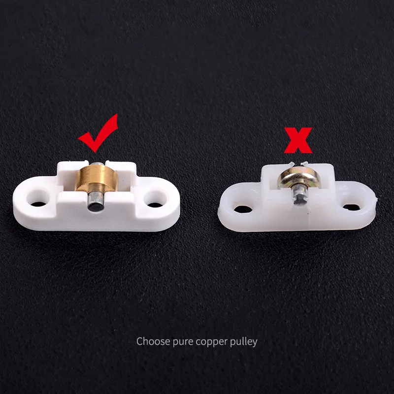10pcs Screen Window Pulley Pure Copper Plastic Steel Wheels Rollers Sliding Door Anti-mosquito Windows Runners Hardware Tool