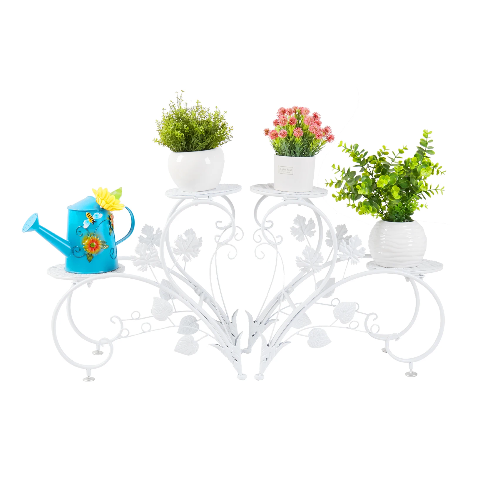 Tall Metal Plant Stand Pair
