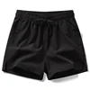 New Mens Fitness Lightweight Sweatpants Summer Casual Pockets Shorts Basic Solid Color Short Pants Jogging Beach Shorts Men 4