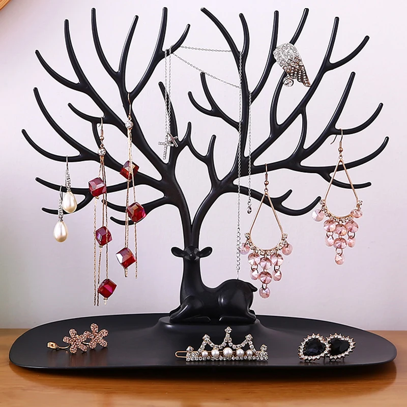 Jewelry Display Stand for Earrings Necklaces Rings Bracelets antler tree shaped Tray objects Storage Shopwindow Racks Organizer new suede nap fabric and wrapped velvet jewellery tray rings box earrings case necklaces storage pendats holder bracelets stand