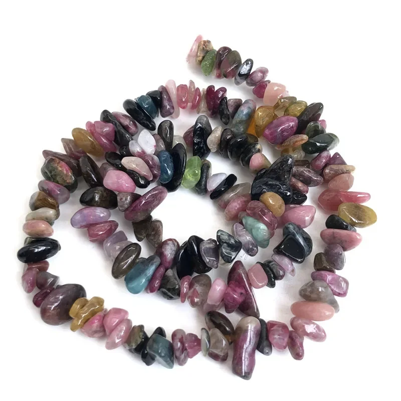 Natural Stone Beads for Jewelry Making - Irregular Crystal Quartz Gravel Beads, 16-Inch Strand