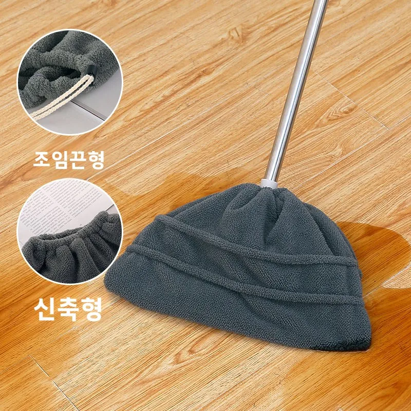 부드러운 솔털 먼지받이 커버 천, 간편한 걸레 빗자루 홀더, 다기능 교체용 가정..