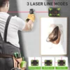 Huepar Laser Level with Digital Angle Gauge 3-in-1 Electronic Table Saw Angle Finder Protractor Inclinometer Woodworking Tools 3