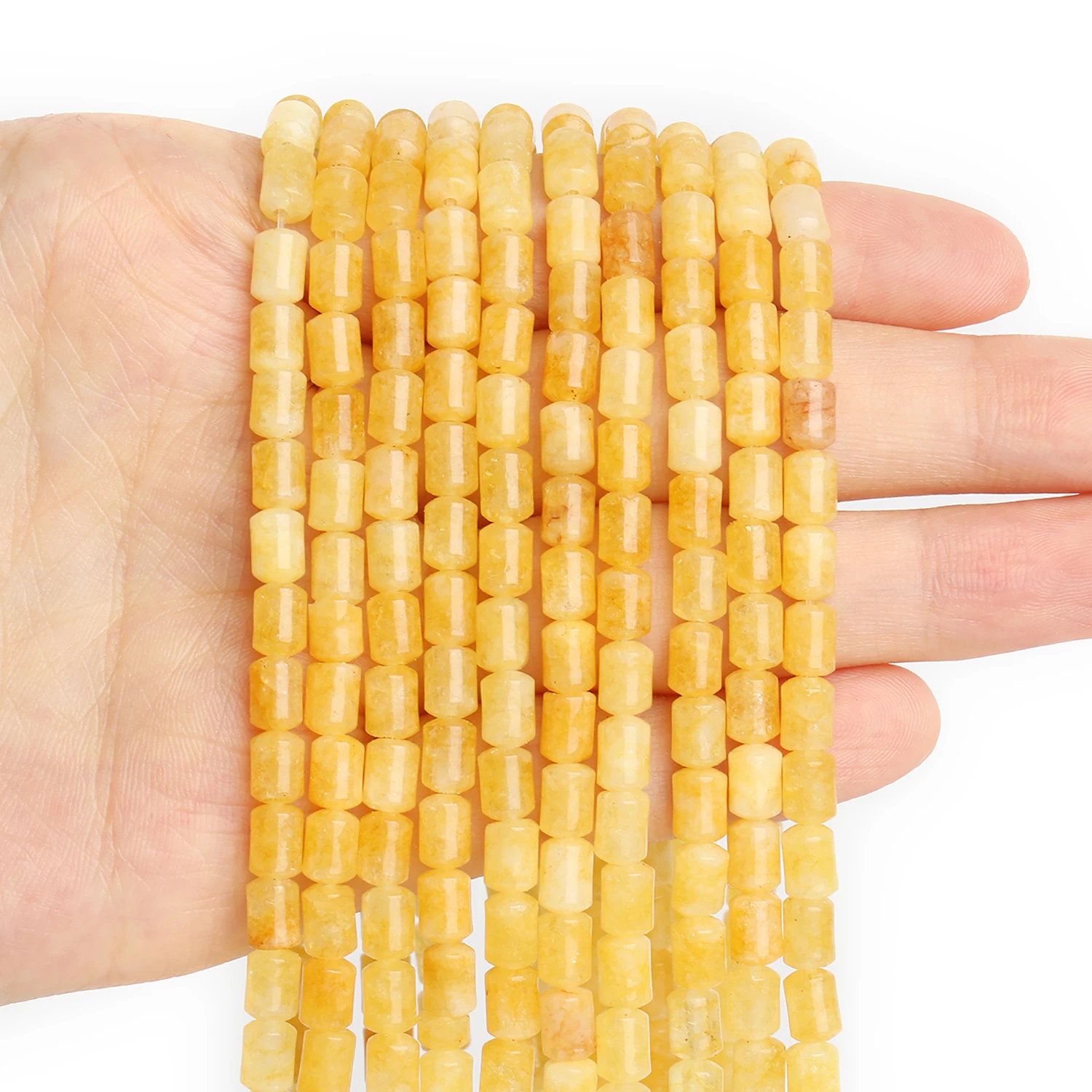 6x4mm Zylinder Naturstein Perlen Jade Amazonit Spalte Lose Spacer Perlen Für Schmuck Machen Liefert Diy Charms armband 15'' – Detail 7