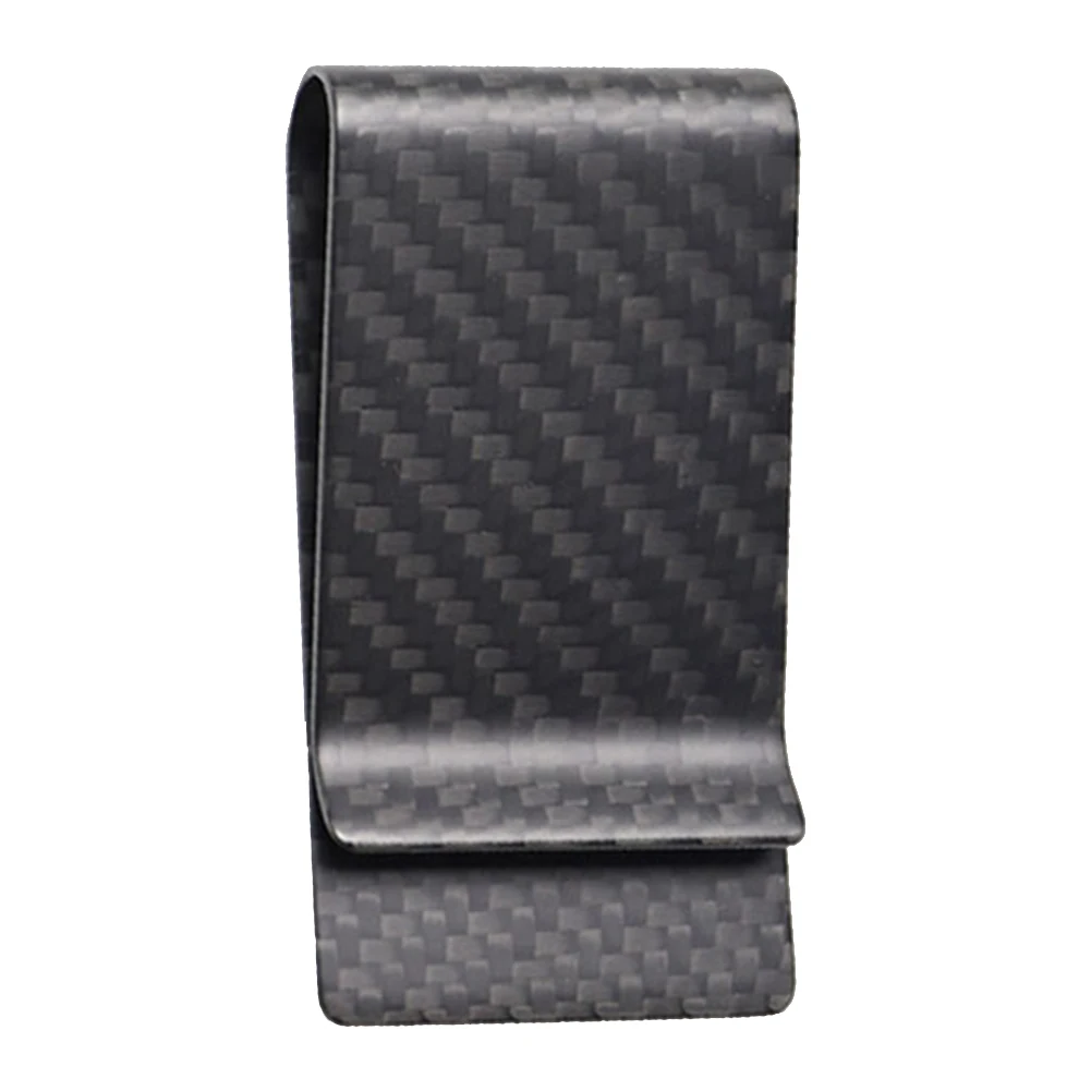 Creative Car Auto Slim Card Holder Carbon Fiber Holder Credit Card Money Bill Business Banknote Storage Clip Kit