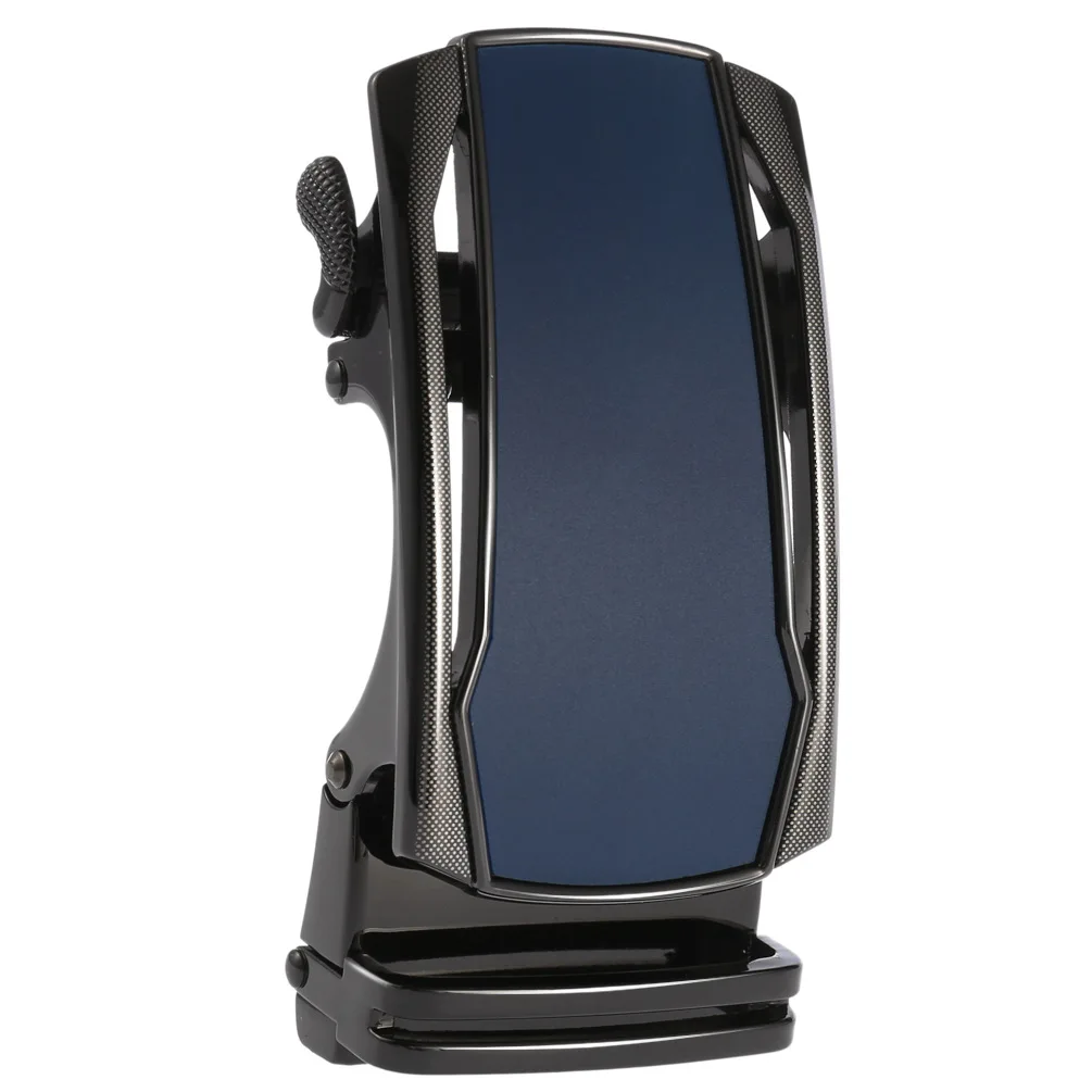 Fashion Alloy Automatic Buckle Ratchet Black Belt Buckle 40mm Width for Men Suitable for 3.5cm Width Leather Belt No Holes leather belt,mens belt,toothless automatic buckle belt