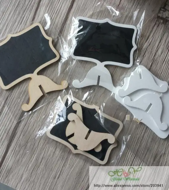 10pcs Cute lace Mini Wood Chalkboard Wooden Blackboard for cake shop price decoration brand