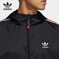 Adidas véritable trois rayures CNY Parka hommes printemps et automne veste de Sport à capuche GN5451 4