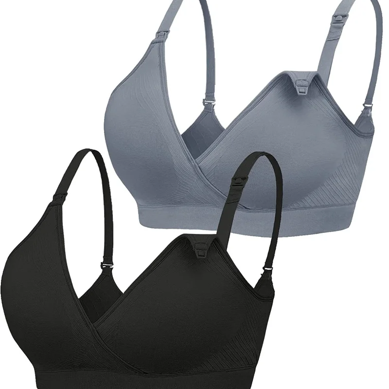 Breastfeeding bra Breathable breastfeeding bra without underwire pregnancy clothes  nursing bra 4