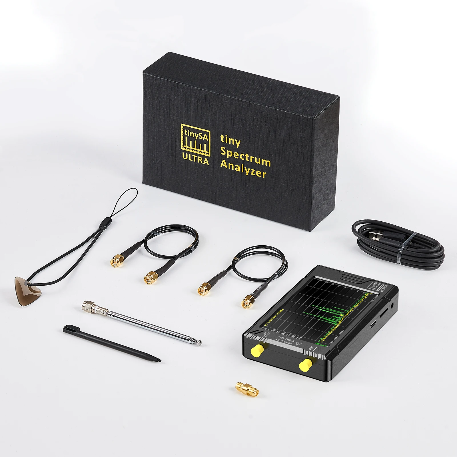 Spectrum analyzer Handheld tiny Spectrum Anslyzer Tinysa Ultra 2.8"/4" Display 100kHz to 5.3GHz 32GB Card Version V0.4.5.1 6