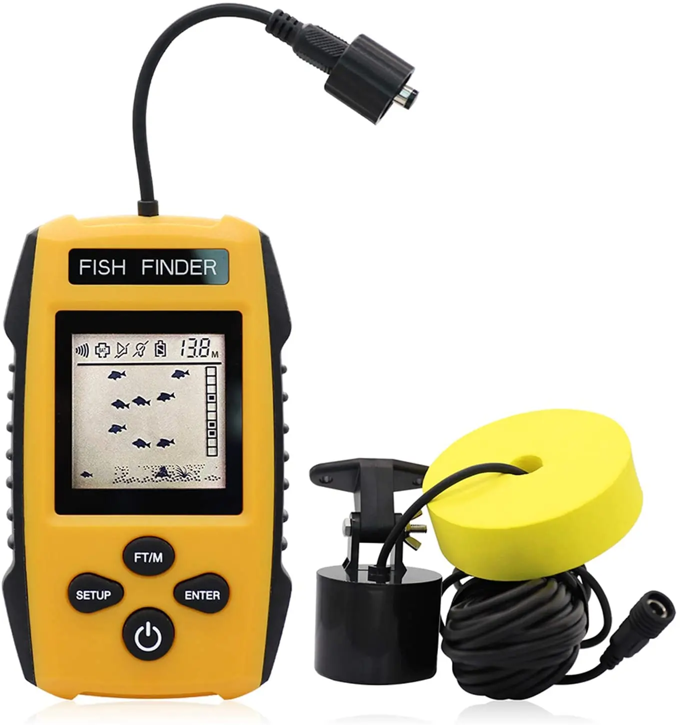 Smart Fish Finder Sonar Fishing Alert Underwater Echo Sounder Fishing Detector Portable