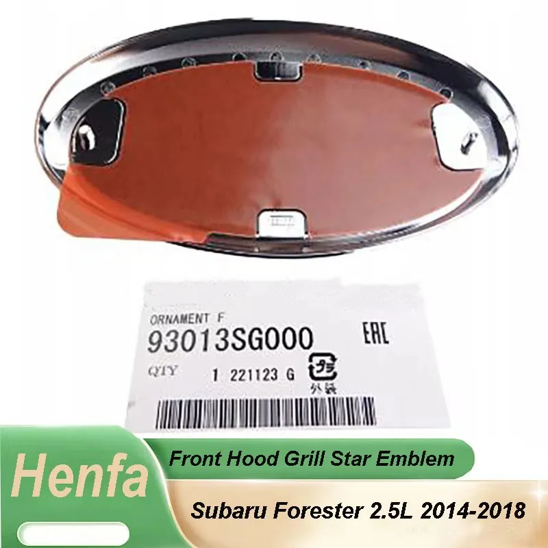 Henfa Genuine Front Hood Grill Star Emblem 93013SG000 For Subaru Forester 2.5L 2014-