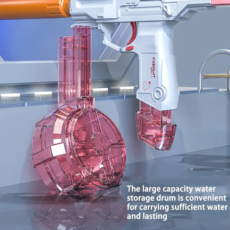 Children Automatic UZI Electric Backpack Water Submachine Gun Fights Summer Toy Water Guns Outdoor Beach Swimming Pool for Adult 4