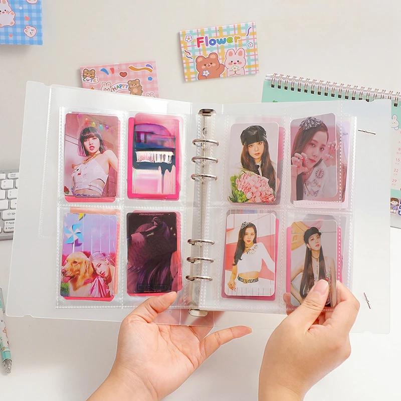 Photo Card Holder A5 Kpop Binder Kawaii Book Photo Album Student Stationery