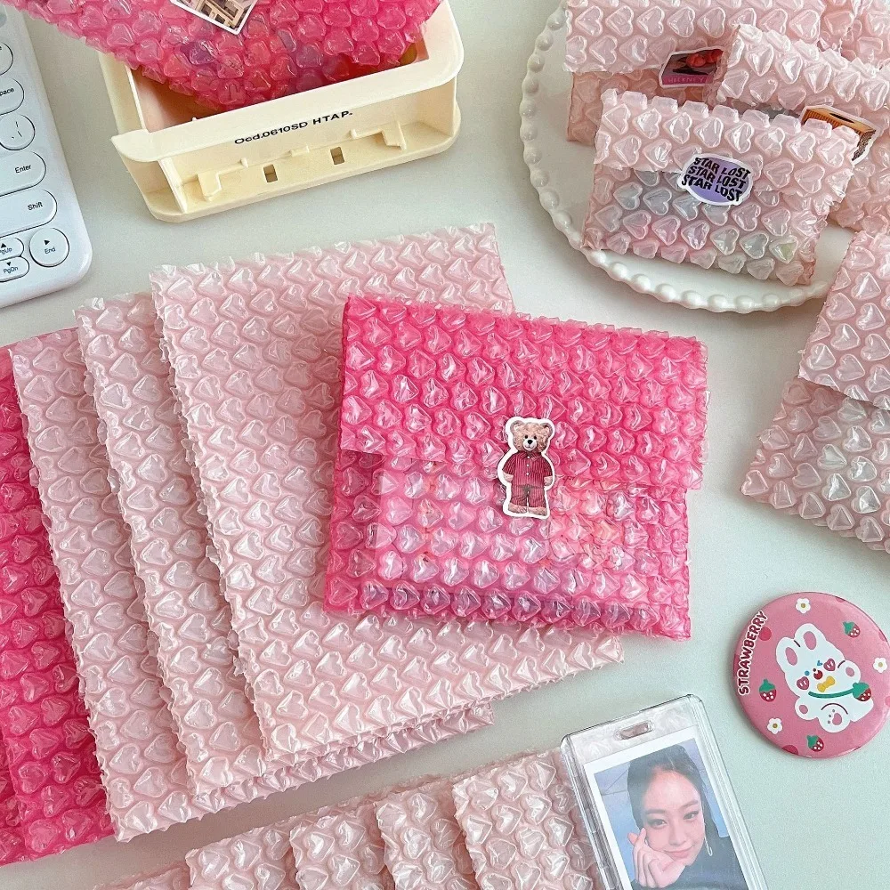 Pink PE Self Seal Bubble Bags for Gift Packaging