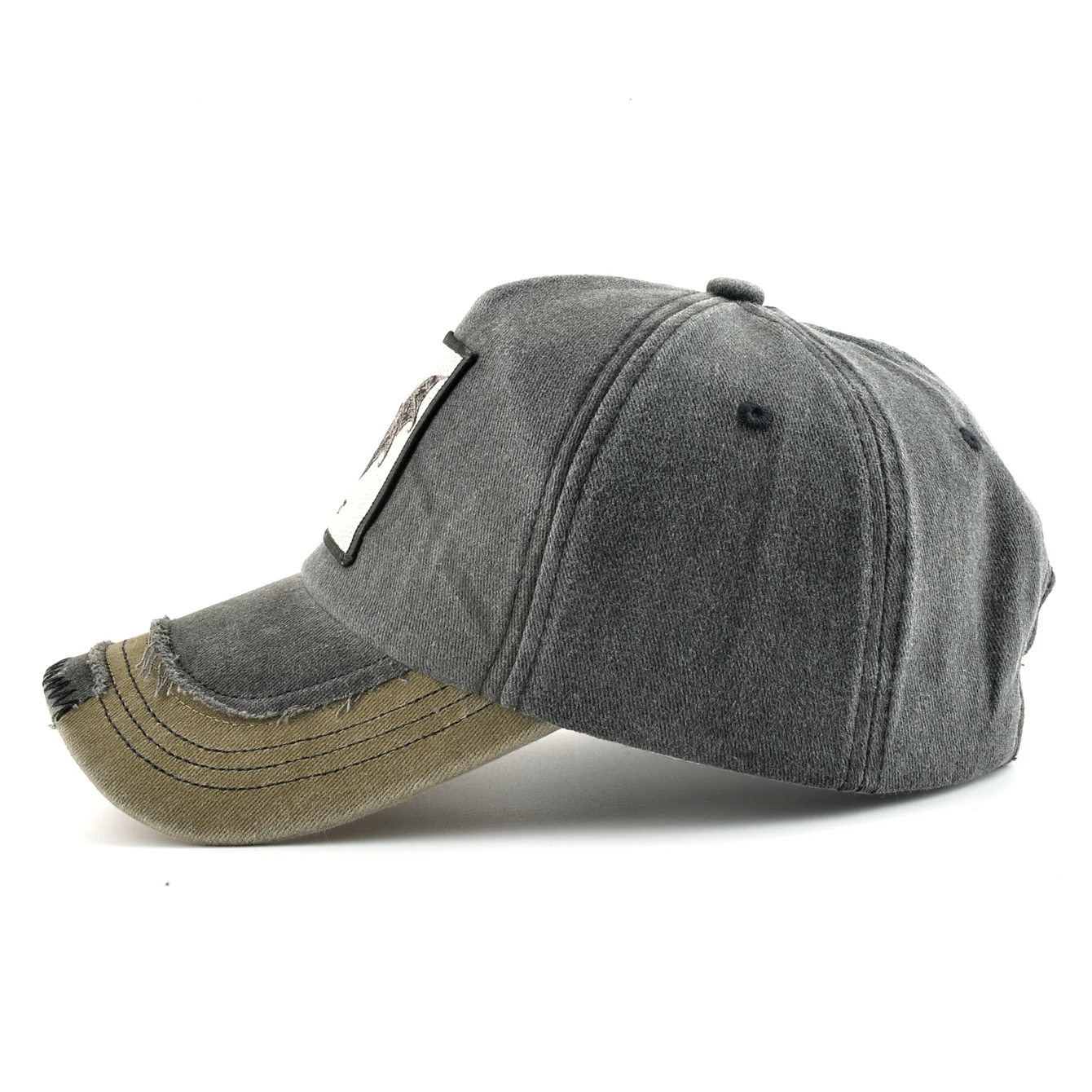 Vintage Denim Baseball Cap With Embroidery Bat Patch Men Snapback Hip Hop Dad Hats Women Four Seasons Adjustable Visor Cap 5