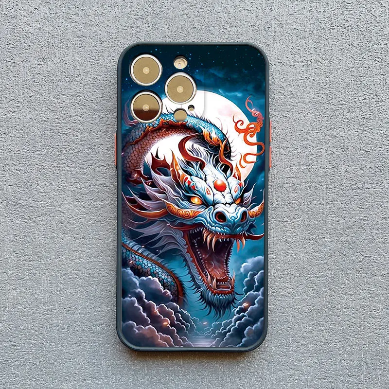 Vintage Dragon Totem Shockproof Phone Case