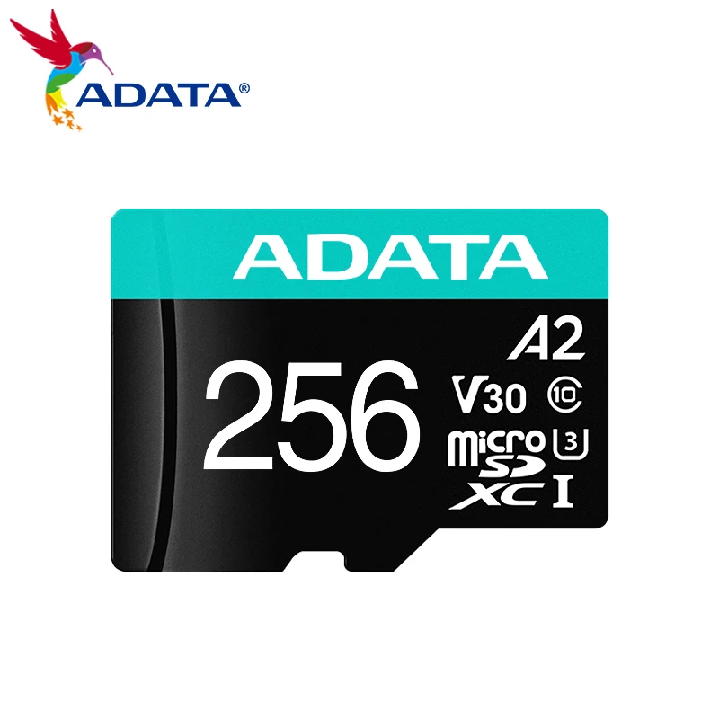 

ADATA A2 V30 карта microSDXC U3 C10 Оригинальная карта памяти 64 Гб 128 ГБ 256 ГБ 512 ГБ 1 ТБ Micro SD карта до 100 Мб/с TF карта для телефона