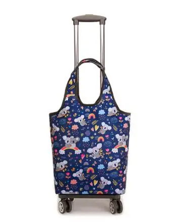 Equipaje de mano con ruedas para mujer, carrito para la compra_voghion.com
