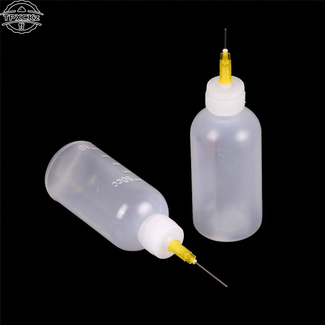 Alcohol Squeeze Bottle with Needle (2 Pack)