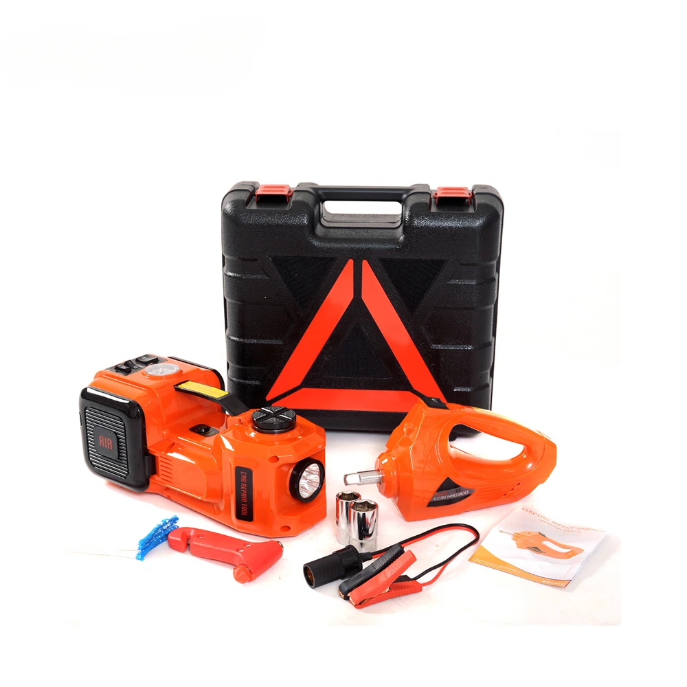 

Factory Supply Car Repair For Electric Car Jack 5T with Electric Impact Wrench car jack