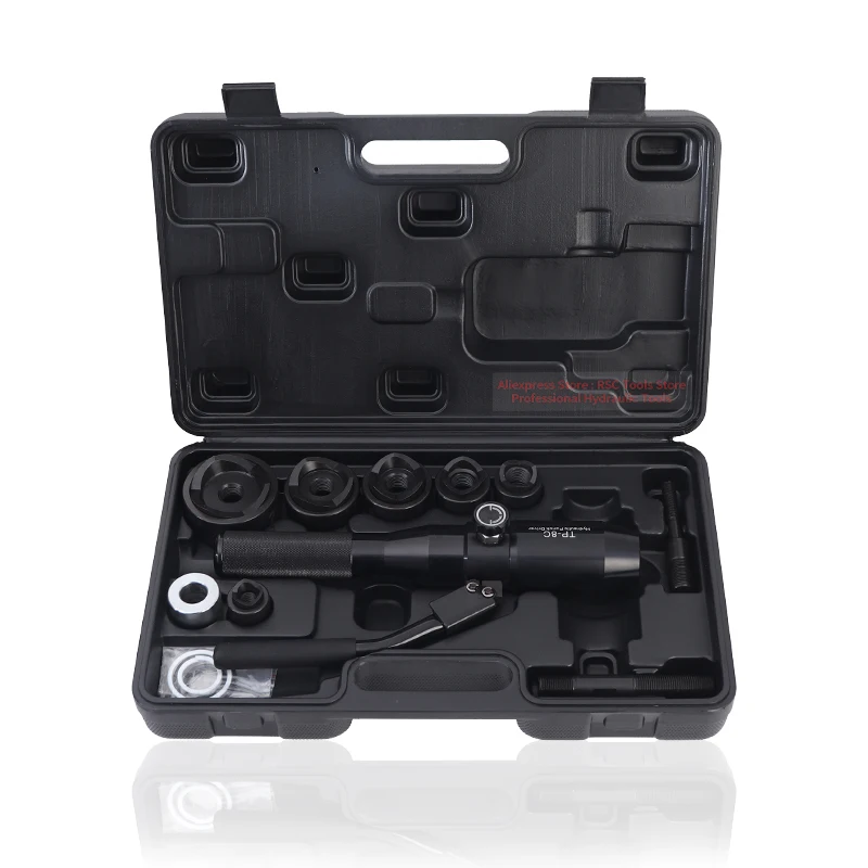 유압 펀칭 도구 TP-8C 일체형 유압 펀처, 22.5-61.5mm, 3.5mm 연강 펀치 가능