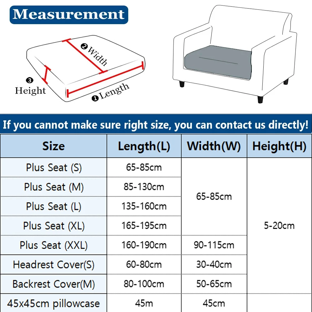 1pc New Waterproof Luxury Sofa Seat Cushion Covers Jacquard Fabric Sofa Covers for Living Room Soft Elastic Sofa Couch Covers 3