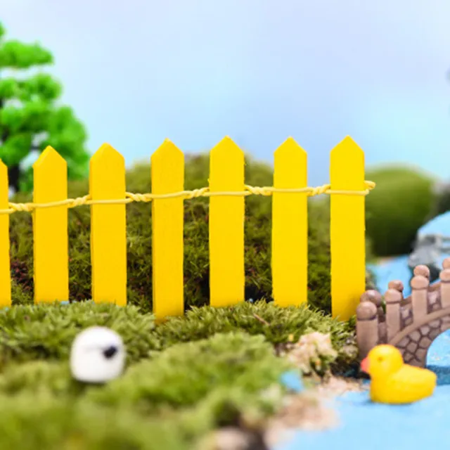 90 Cm/Tekercs 5 Cm Fa Kerítés Gát Diy Mini Táj Tündérkert Figurák Miniatűr Tartozékok Kézzel Készített Kézművesek - Image 5