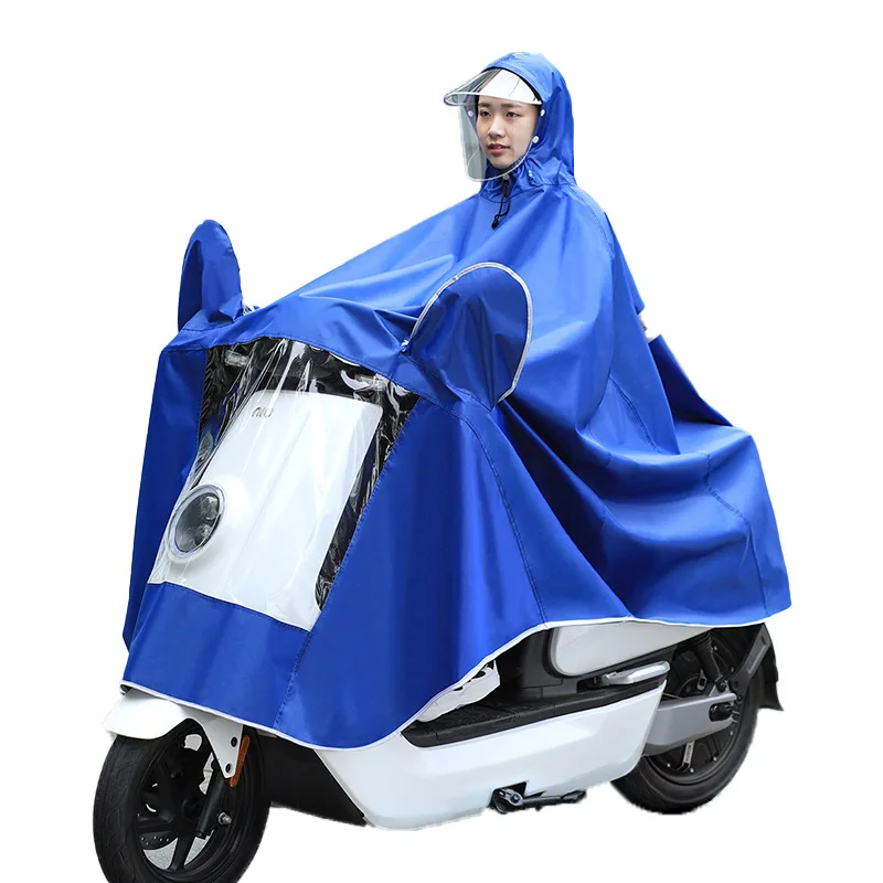 Motorcycle Electric Bike Raincoat Adult Riding Thick Raincoat Single