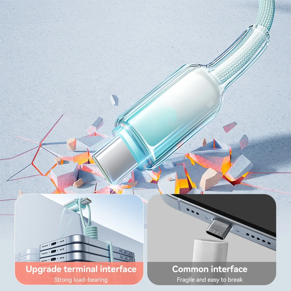 PD 60W USB C to Type C Cable Fast Charging Data Cord For Universal USB Charging Device PD USB-C Charging Cables 1/2M